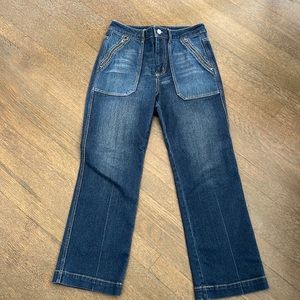 High Rise straight leg Jeans. Size 27.
